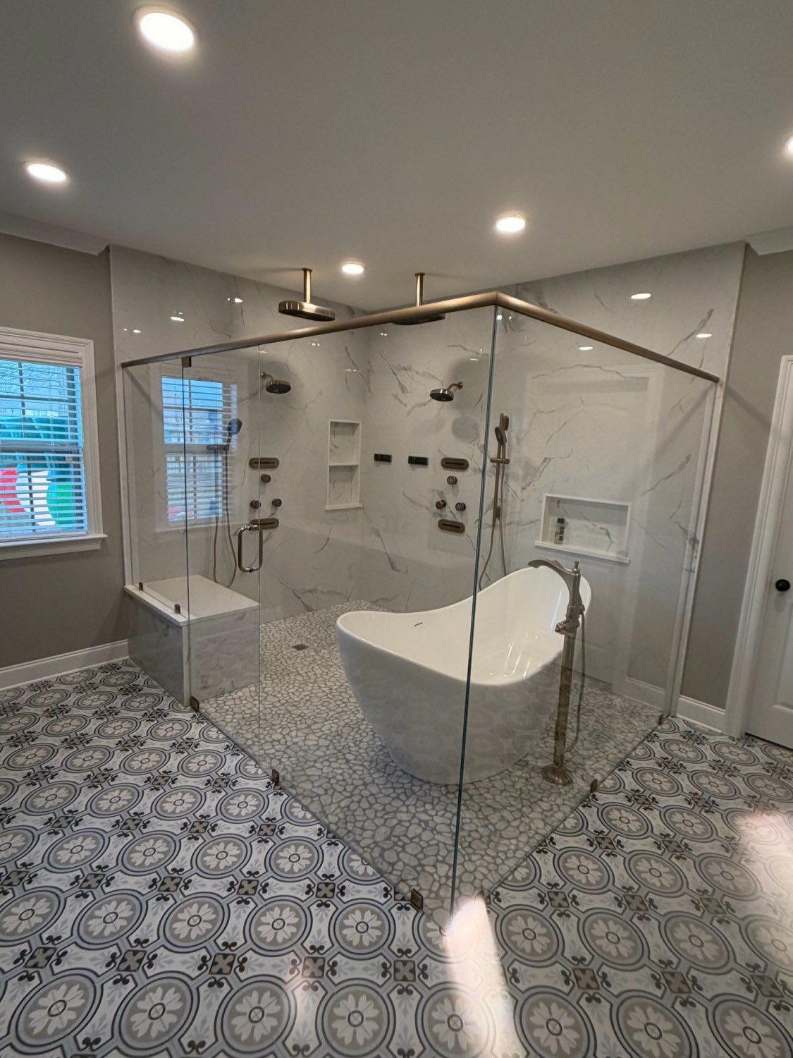 Glass installation after